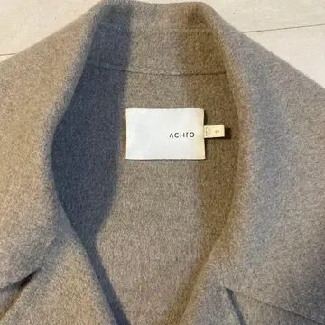 ACHRO 그레이 롱 코트 S