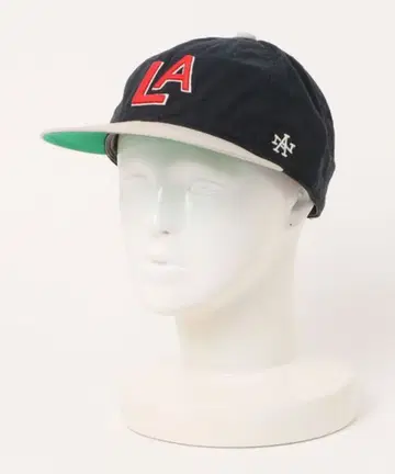 LA 로고 자수 야구 모자 네이비