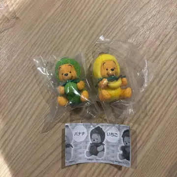 도쿄 디즈니 리조트 한정판 푸우 캡슐 토이 멜론 바나나
