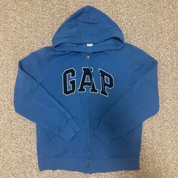 GAP 파랑 후드 부착 집업 후드티