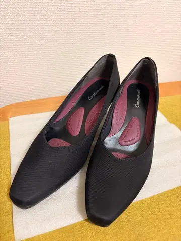 RAKUNA 정골 펌프스 컨셔스 워크 발수 블랙 24.5cm 일본제