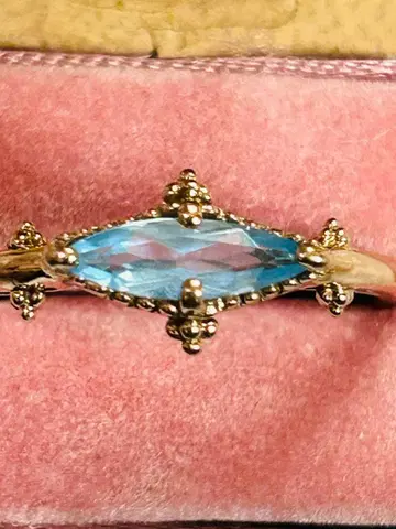 세이렌 아즈로 블루 토파즈 반지