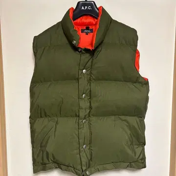 A.P.C. 다운 베스트 S 올리브 그린