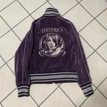 Hysterics glamour 퍼플 코듀로이 자켓 블루종