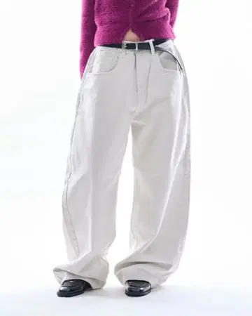 와이드 팬츠 raucohouse 라우코하우스 차콜 S 사이즈