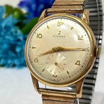 JUVENIA 주베니아 수동 와인딩 시계 스몰 세컨드 실버 다이얼 작동품