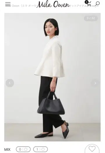 2way 레이스 칼라 페플럼 SET UP