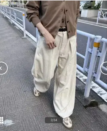 저널 스탠다드 와이드 코듀로이 팬츠 38