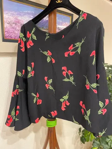 귀여운 그레이스 콘티넨탈 diagram 긴팔 블라우스 사이즈 36