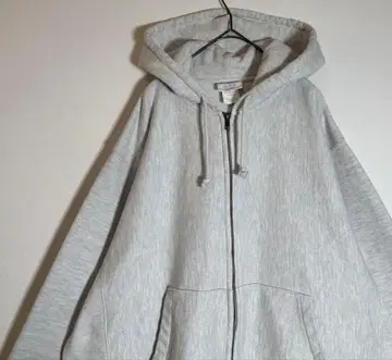 Champion 리버스 위브 무지 복각 파랑 택 집업 후드티