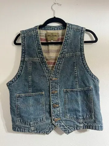 BIG JOHN 데님 베스트 L 사이즈