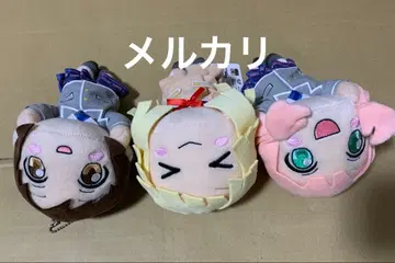 뱅드림 누워있는 봉제 인형 3점