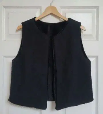 포켓 부착 dop 탬버린 & 캣 보아 베스트 [ black black ]