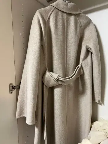 ANAYI 캐시미어 벨트 드레스 트렌치코트