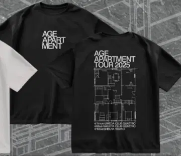 AGE APARTMENT TOUR T셔츠 블랙 Age Factory FC