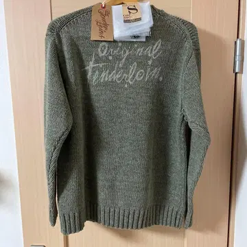 텐더 로인 V넥 코튼 니트 S