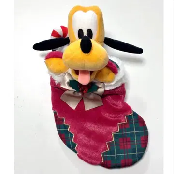 디즈니랜드 크리스마스 플루토 봉제 인형 숄더백 미니백