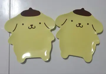폼폼푸딩 플라스틱 플레이트 2장 세트