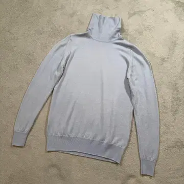 존스메들리 터틀넥 니트 M 사이즈 울 탁한 블루