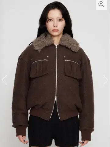 LAGUA GEM 아우터 브라운 퍼