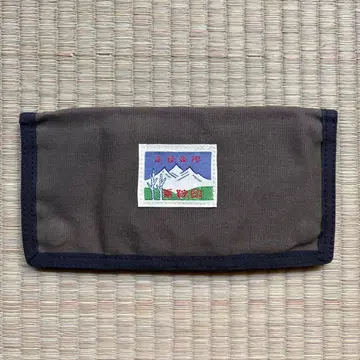 노리쿠라 상표 파라핀 캔버스 지갑 다크 올리브