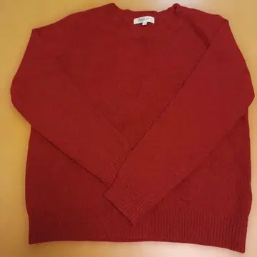 SOUP 빨간색 긴팔 니트 스웨터 사이즈 9