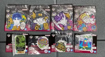 죠죠의 기묘한 모험 제일복권 러버 참 4종 스티커 모듬 4종