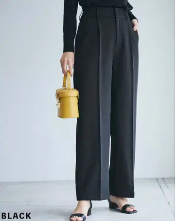 베이스먼트 센터 프레스 와이드 팬츠