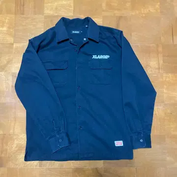 XLARGE 블랙 긴팔 셔츠