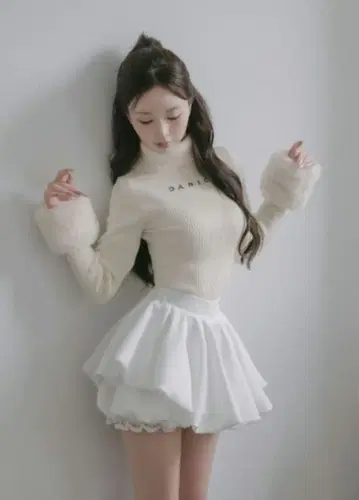 다리치 볼륨 벌룬 미니 스커트 FREE