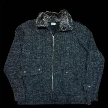 archive fur grunge drivers knit y2k gray