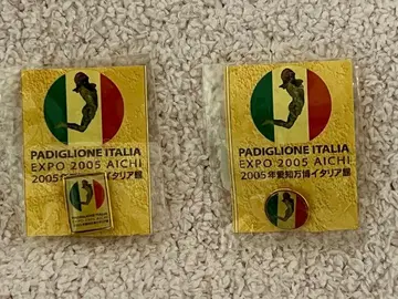 미개봉 EXPO 2005 AICHI 이탈리아관 핀 배지 2개