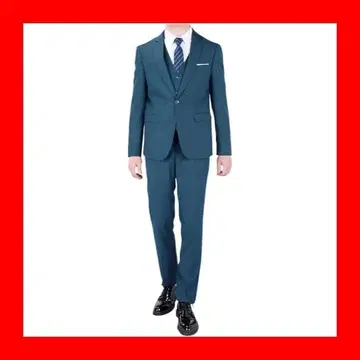 FOMANSH 수트 3XL 3종 세트 슬림 무지 스타일리시 상하의
