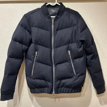 Narrative venerable 퀼팅 봄버 자켓 네이비