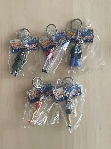 루팡 3세 캐릭터 키링 5개 세트