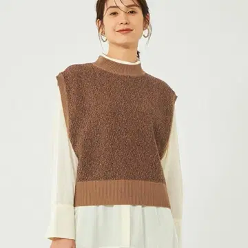 그린 라벨 릴랙싱 링크스 숏 니트 베스트