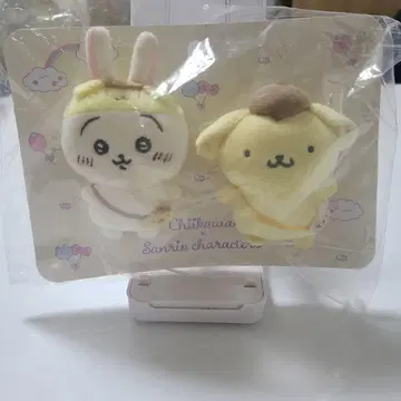 치카우와 & 산리오 캐릭터 봉제 인형 핀즈 세트