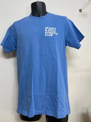 SPORTY & RICH 블루 T셔츠