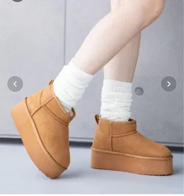 아타걸 통굽 어그 부츠 L 사이즈 카멜