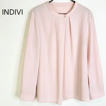 indivi 트리아세 밴드 카라 블라우스