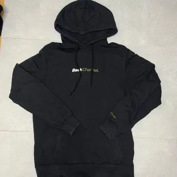 BackChannel 블랙 후드 부착 라이온 후드티 M
