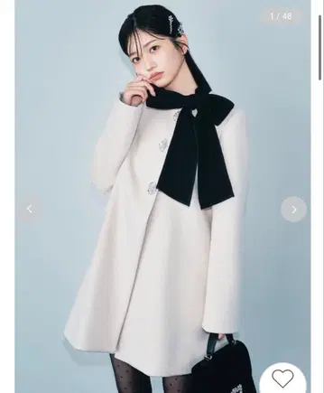 LILY BROWN (릴리 브라운) A라인 비쥬 리본 코트