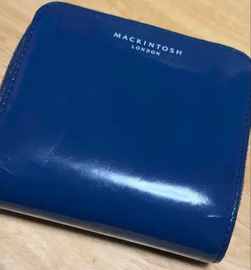 Mackintosh London 파랑 이단 접이식 지갑