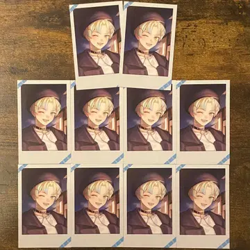 니지산지 윈터 데이트 폴라로이드풍 카드 히바치 마나 10장 세트