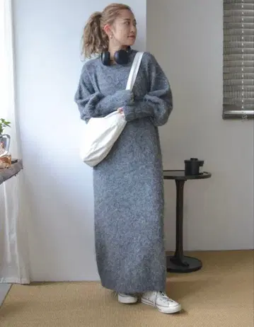 ungrid 기모 니트 루즈 원피스 언그리드