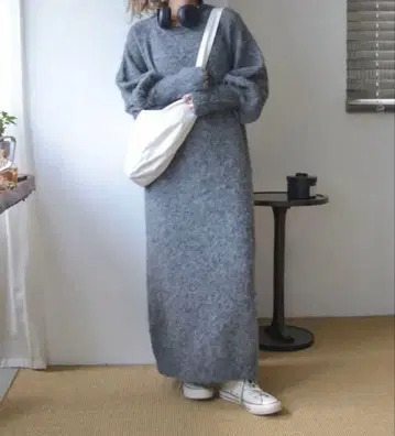 ungrid 기모 니트 루즈 원피스 언그리드