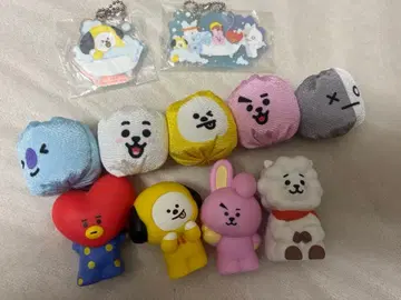 BT21 소프트 비닐 인형 오테다마, 키링