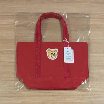 미개봉 올드 테디 와펜 토트백 레드 소