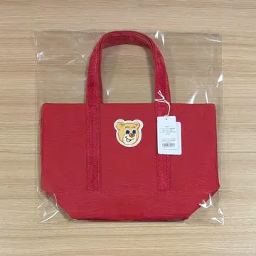 미개봉 올드 테디 와펜 토트백 레드 소