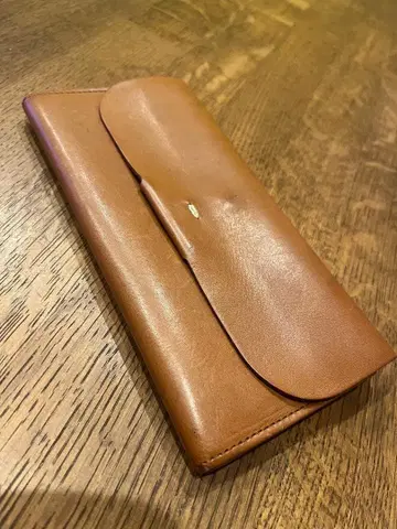 브라운 플랩식 장지갑